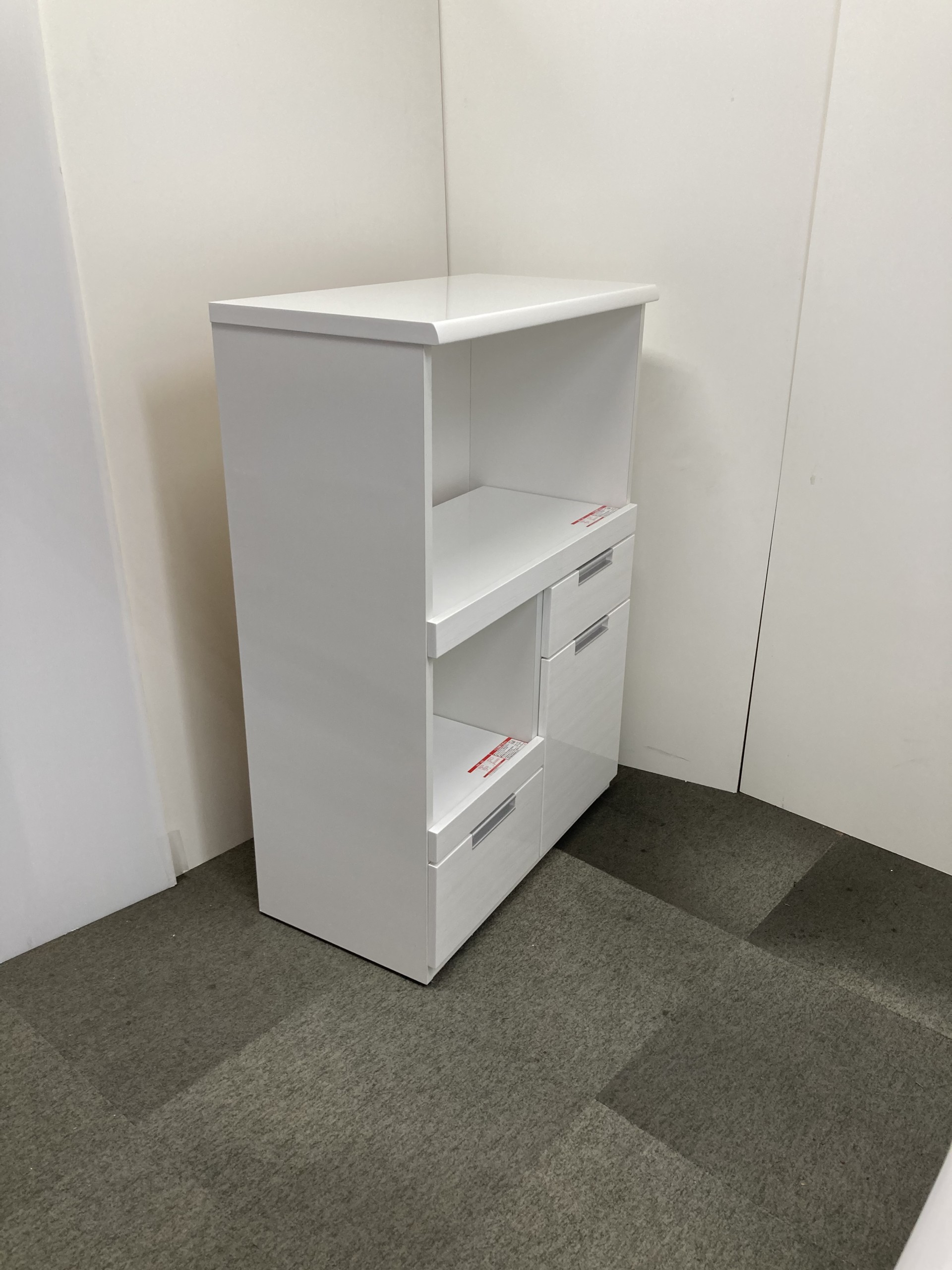 ニトリ キッチンカウンター キッチンボード DAHLIA 80MRB-WH | Office 