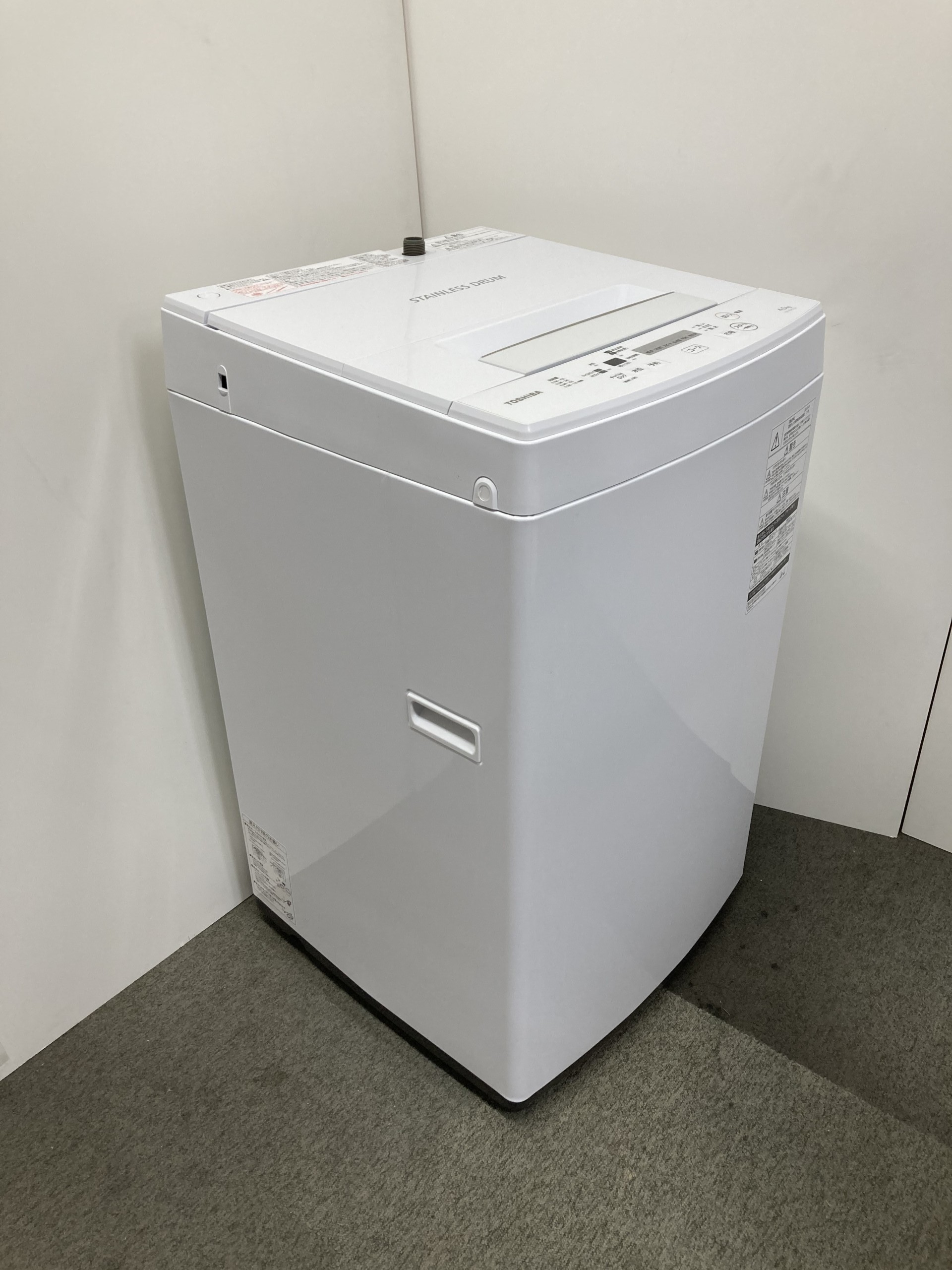 東芝洗濯機 4.5kg 2018年製 ためらう 単身用 コンパクト TOSHIBA AW-45M5