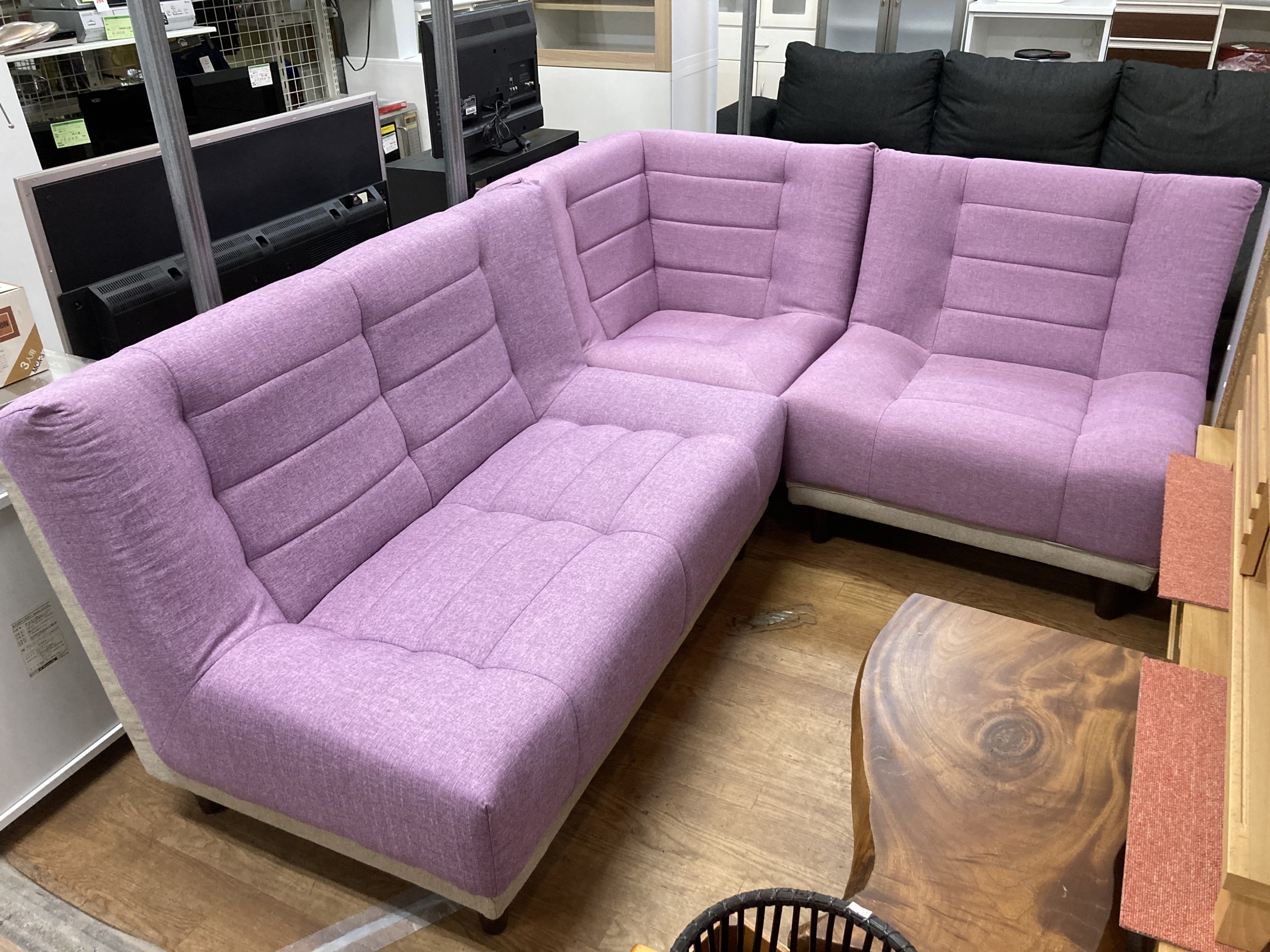 中古 コーナーソファ L字ソファ3点セット | Office Hut ｜ 尾張旭市の 