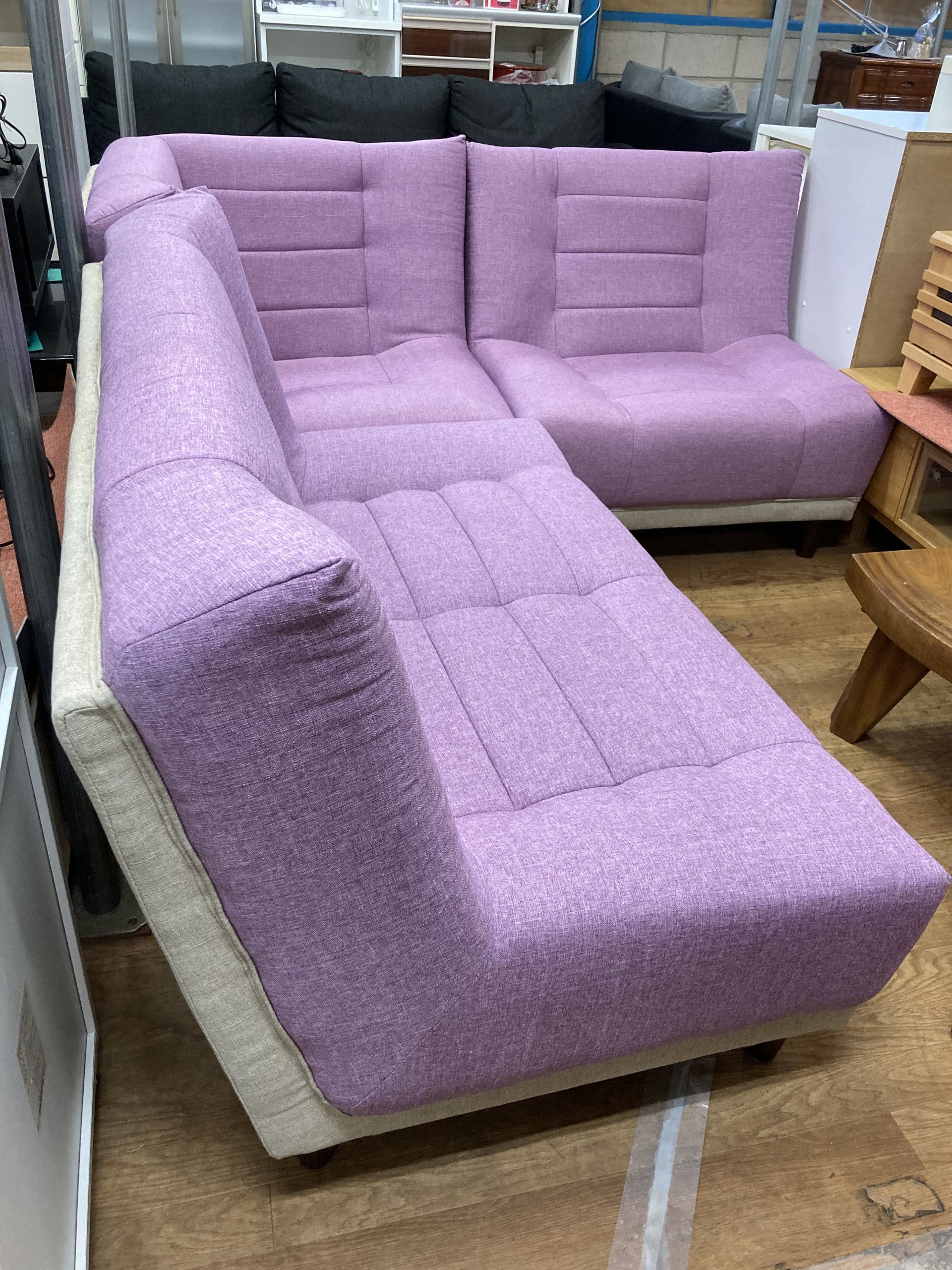 中古 コーナーソファ L字ソファ3点セット | Office Hut ｜ 尾張旭市の 